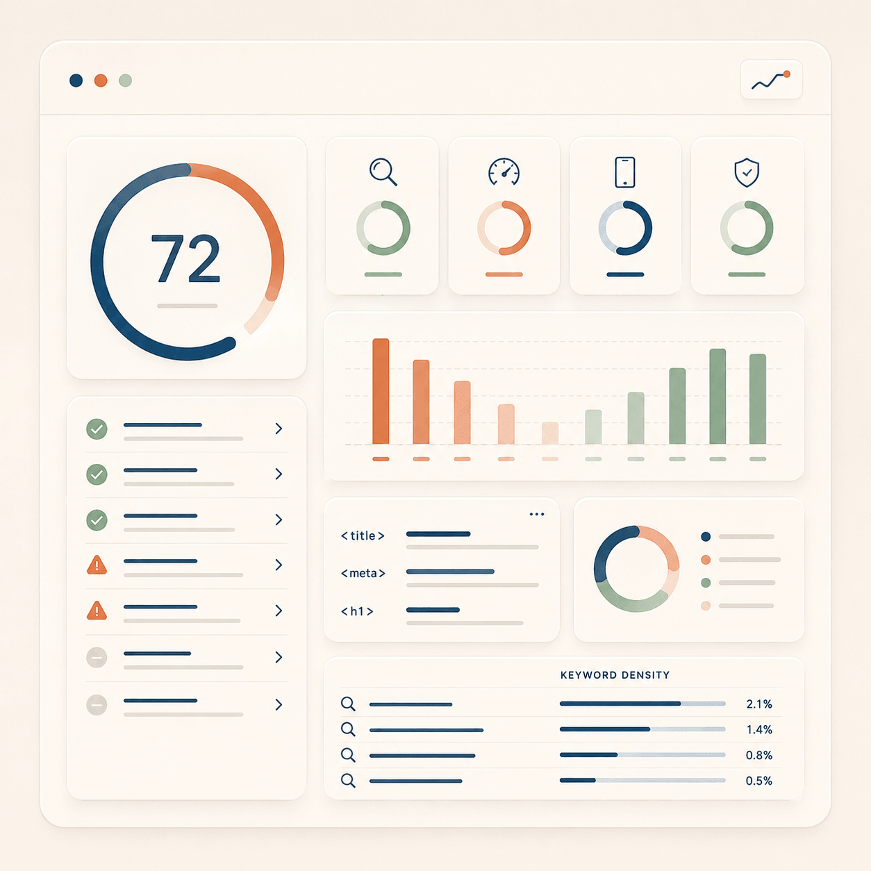 Automated audit dashboard example