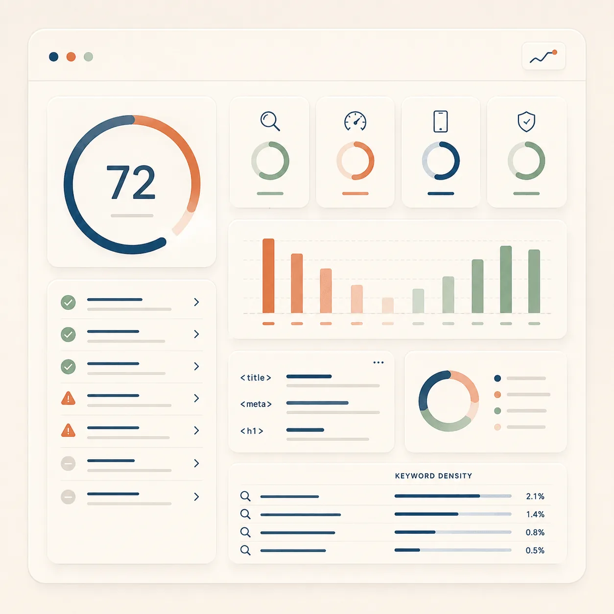 Automated audit dashboard example