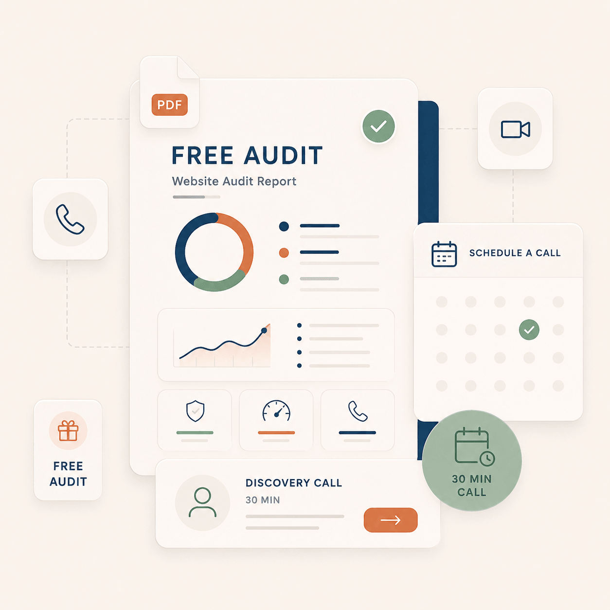 Agency free audit sales-call PDF example